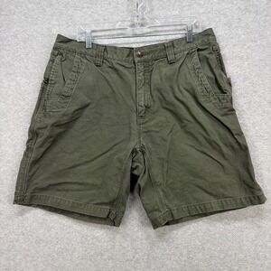 Mountain Khakis Shorts Mens 38 Green Canvas Utility Work Hiking Camp Classic Y2K